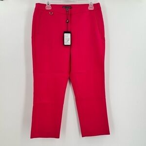 Adrianna Papell NWT Women’s Pink Solid Capri Pants w/Stretch Size 8